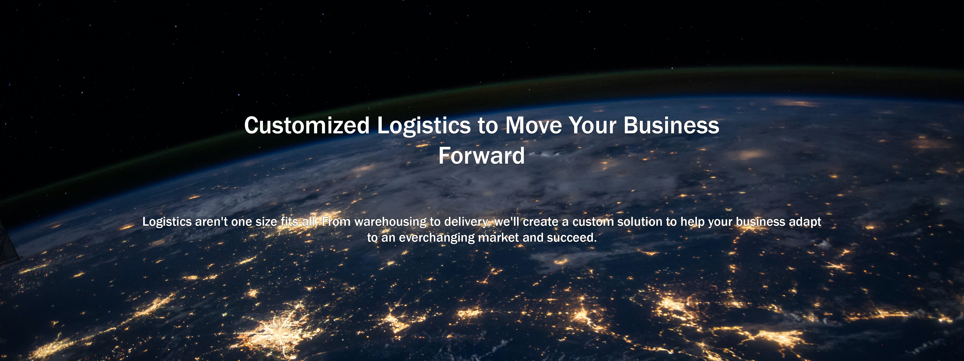 Customized Logistics to Move Your Business Forward